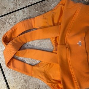 ALO Yoga Orange Sports Bra
